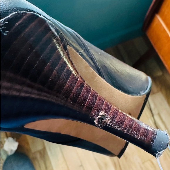 Cole Haan NikeAir Pull On knee high stretch leather Boots Chocolate brown size 6 - Picture 7 of 9